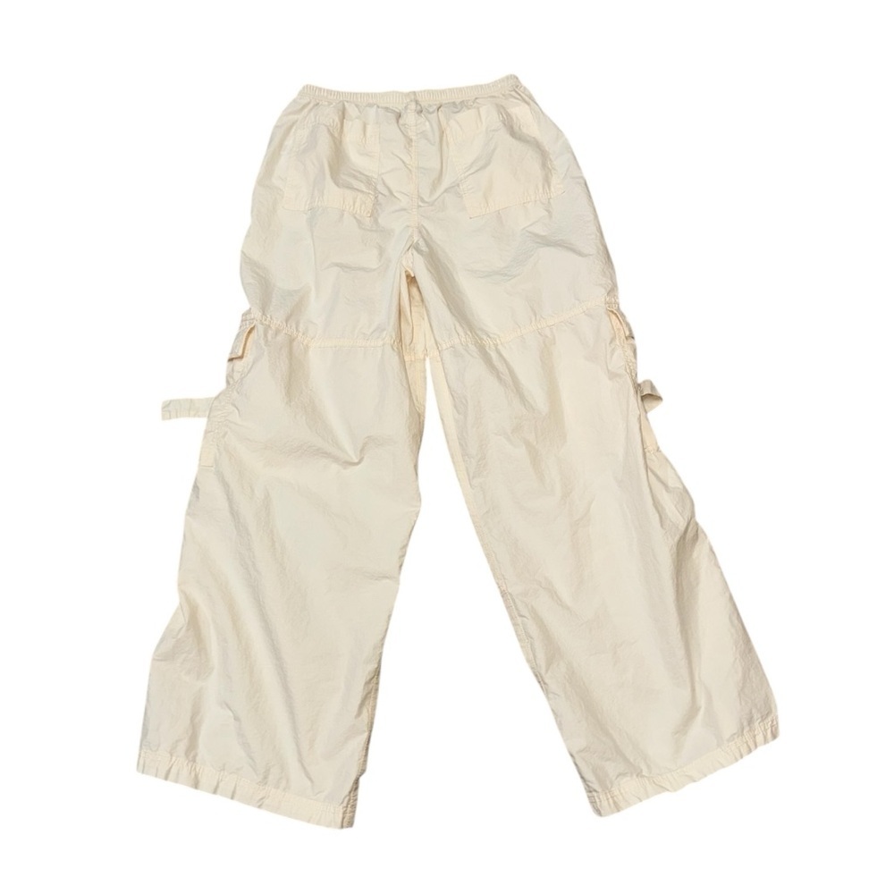 Wild Fable Women's M Medium Extra Wide Cargo Pants Light Yellow Baggy - Picture 5 of 7